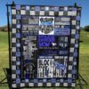 Back The Blue Quilt Blanket Aa22  Quilt